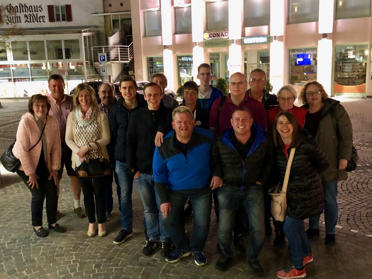 Eisstockschiessen-Gruppe
